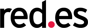 Logotipo de red.es, la entidad responsable de la gestión de dominios y promoción de la sociedad de la información en España.